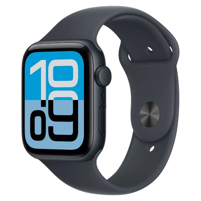 Apple Watch SE 3 GPS 44 mm Minuit avec bracelet sport Noir S/M