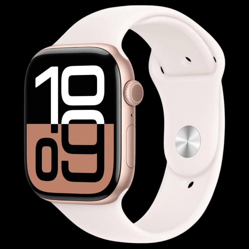 Apple Watch Series 10 GPS 46mm Aluminio Oro rosa con Correa Deportiva S/M