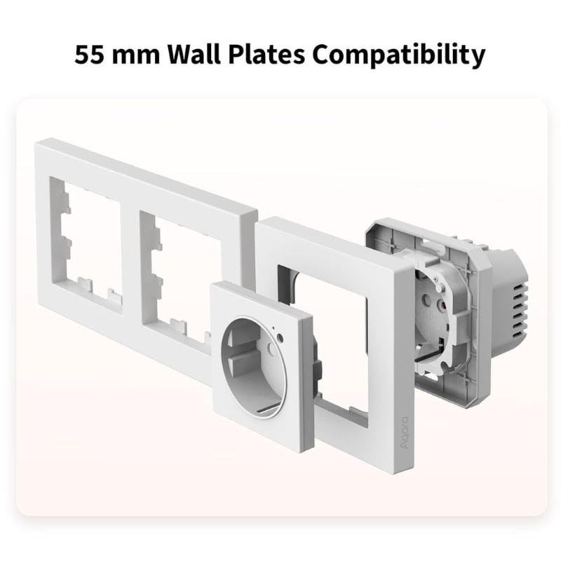 Aqara Wall Outlet H2 EU - diámetro del enchufe