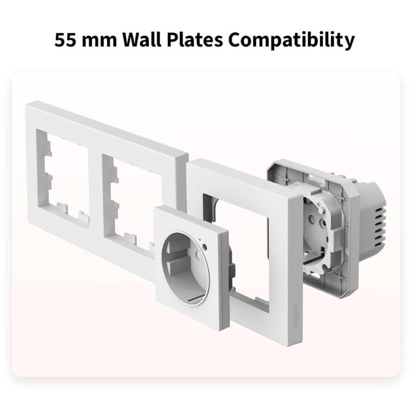 Aqara Wall Outlet H2 EU - diámetro del enchufe