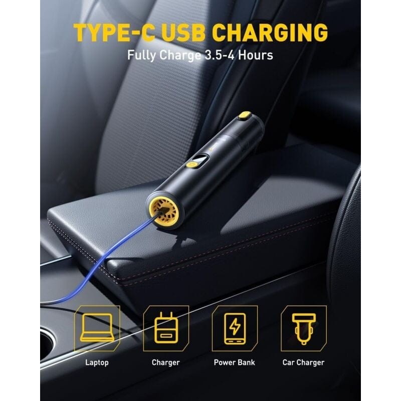 Aspirateur à main 96 W avec kit d'accessoires - Charge USB-C