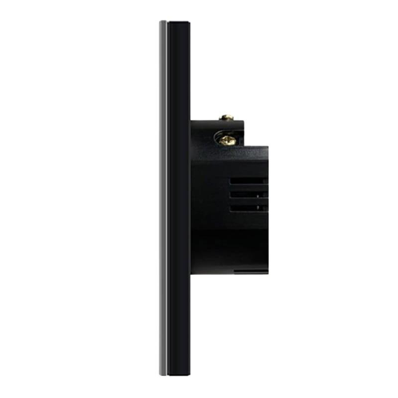 Avatto LZTS02-EU-B1 1 bouton ZigBee Noir - Interrupteur tactile intelligent - vue latérale