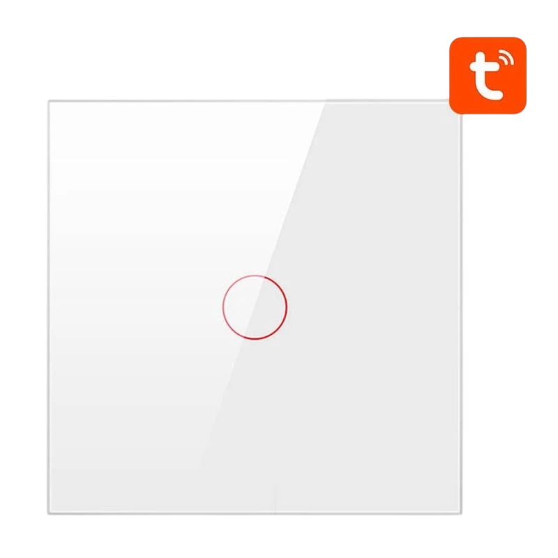 Avatto LZTS02-EU-W1 1 Botón ZigBee Blanco - Interruptor Táctil Inteligente