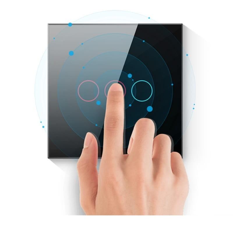 Avatto LZTS02-EU-W3 3 boutons ZigBee Blanc - Interrupteur tactile intelligent - fonction tactile