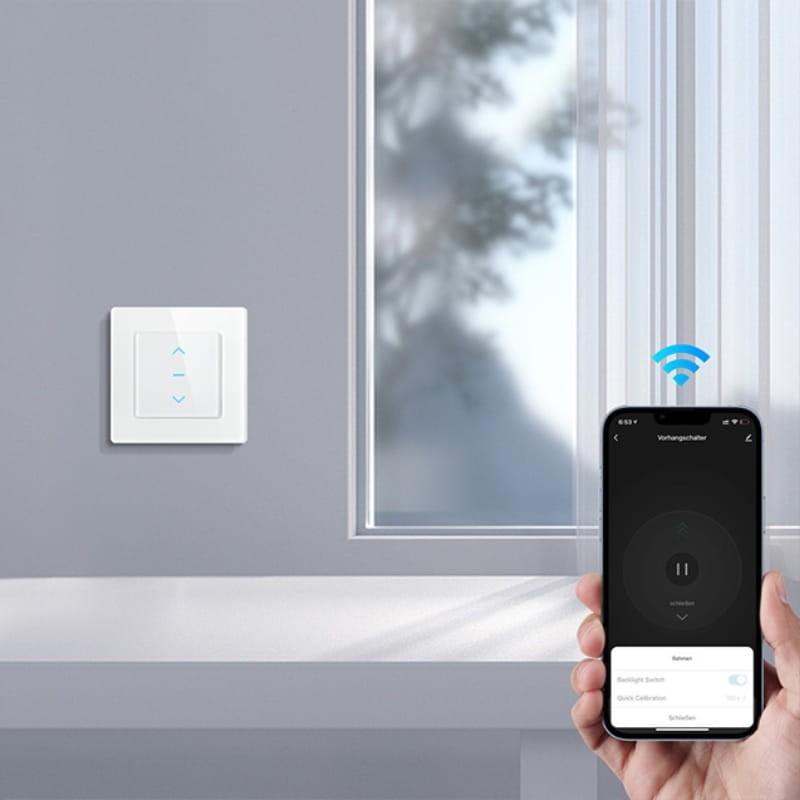 Avatto N-CS10-B WiFi Negro - Interruptor Inteligente para Cortinas - control a través de APP