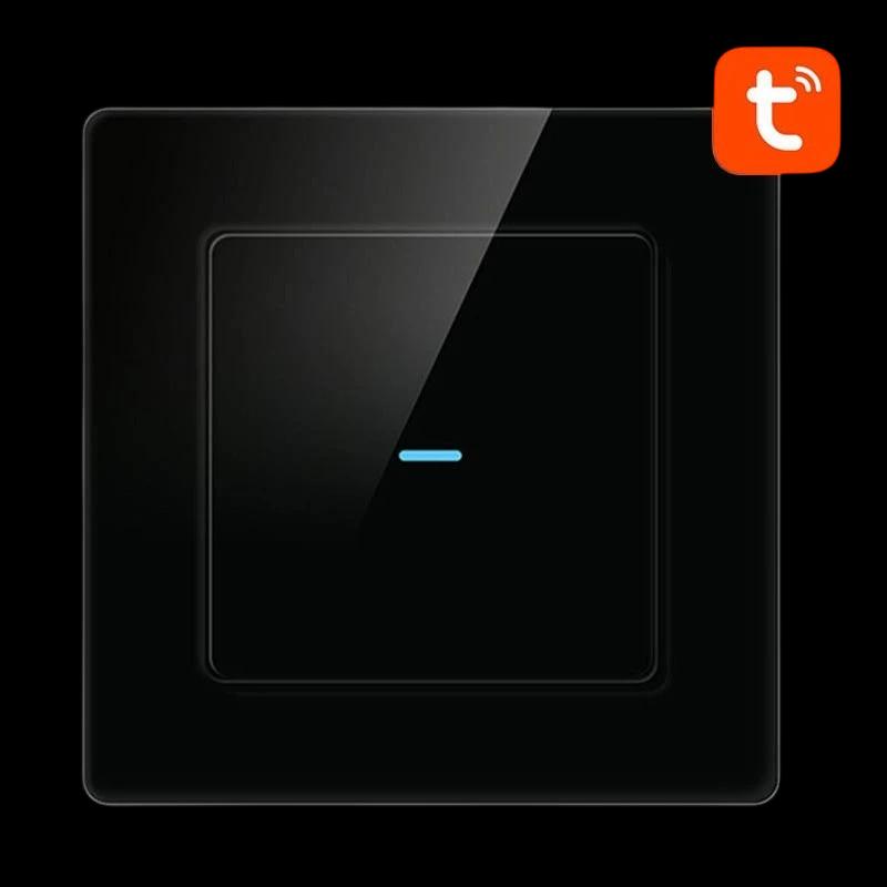 Avatto N-TS10-B1 1 Bouton WiFi Noir - Interrupteur tactile intelligent