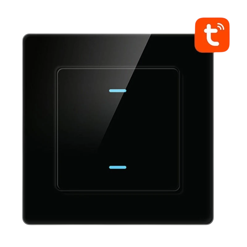 Avatto N-TS10-B2 2 boutons WiFi Noir - Interrupteur tactile intelligent