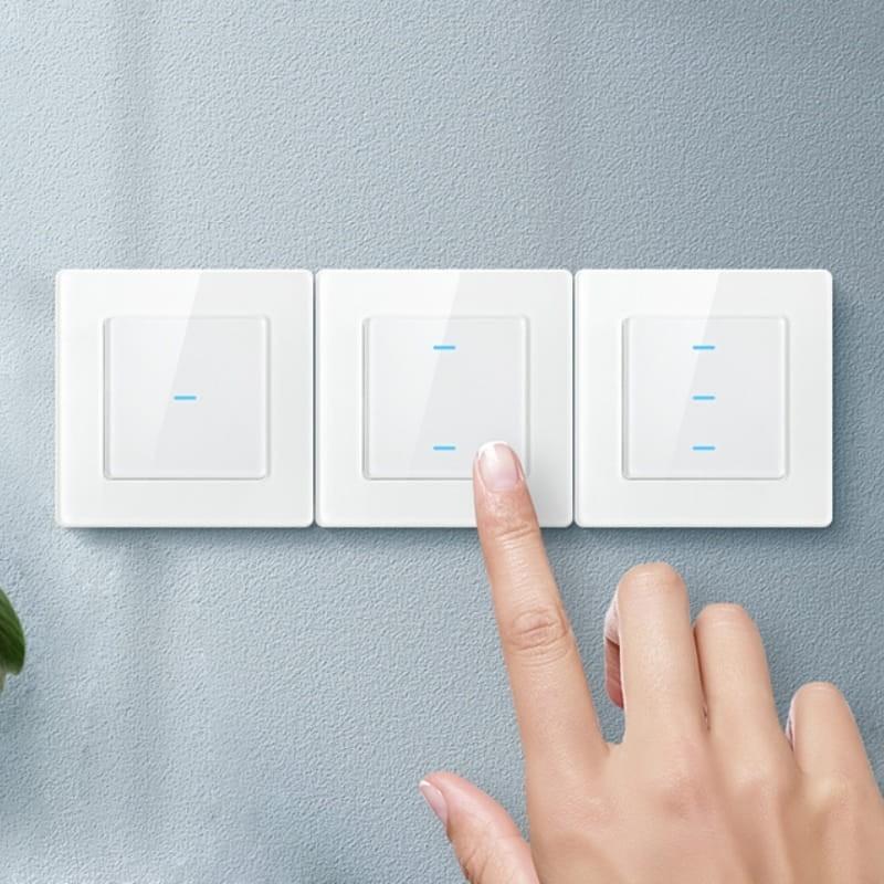 Avatto N-TS10-B2 2 boutons WiFi Noir - Interrupteur tactile intelligent - fonction tactile