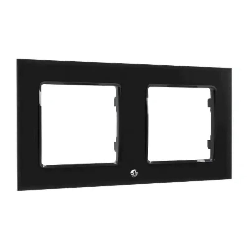 Avatto N-TS10-Frame-B2 Noir - Cadre pour Interrepteurs - vue de face