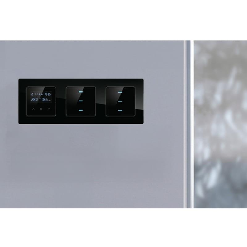 Avatto N-TS10-Frame-B3 Noir - Cadre pour interrupteurs - installation murale