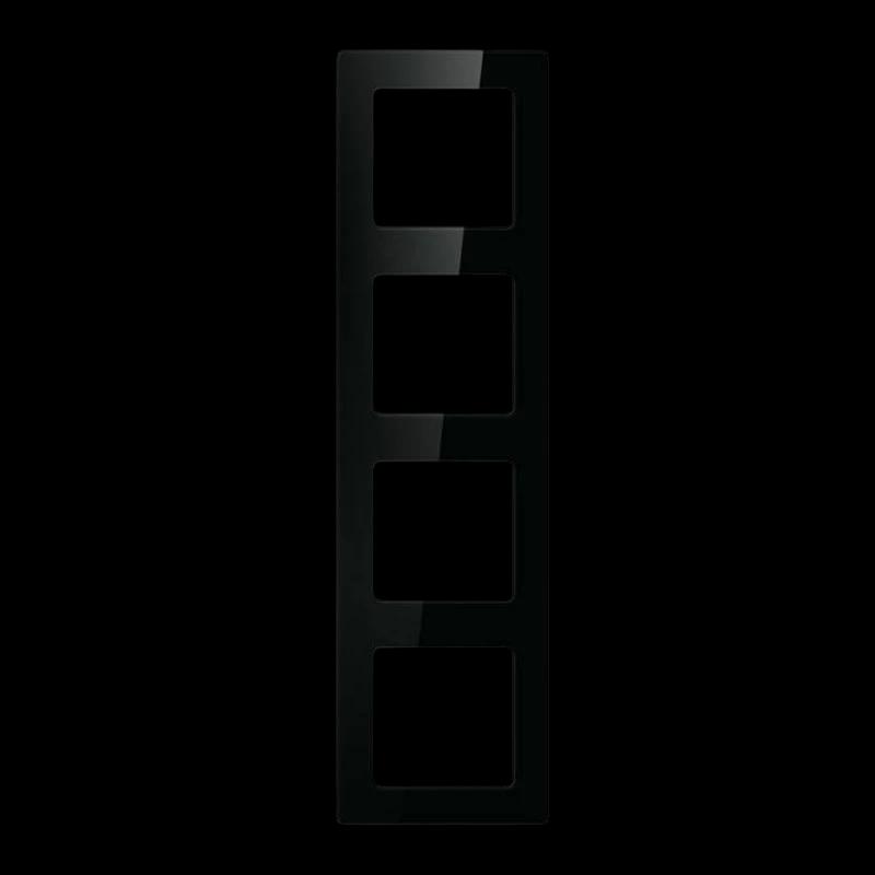 Avatto N-TS10-Frame-B4 Noir - Cadre pour interrupteurs