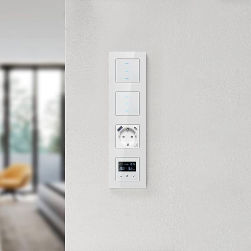Avatto N-TS10-W3 3 boutons WiFi blanc - Interrupteur tactile intelligent - installation murale