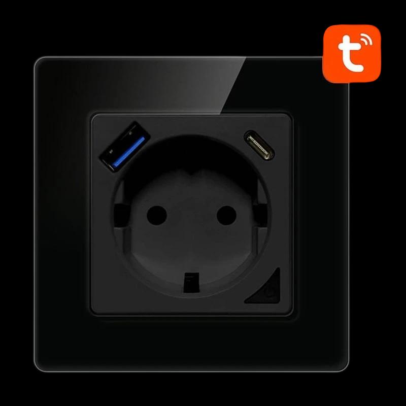 Avatto N-WOT10-USB-B WiFi Preto - Tomada Inteligente