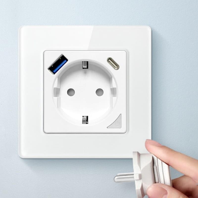 Avatto N-WOT10-USB-W WiFi Branco - Tomada Inteligente - portos