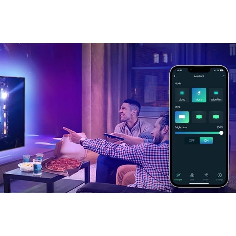 Avatto SLS06 Negro - Tira LED Inteligente para TV de 55''-65'' - modos de iluminación