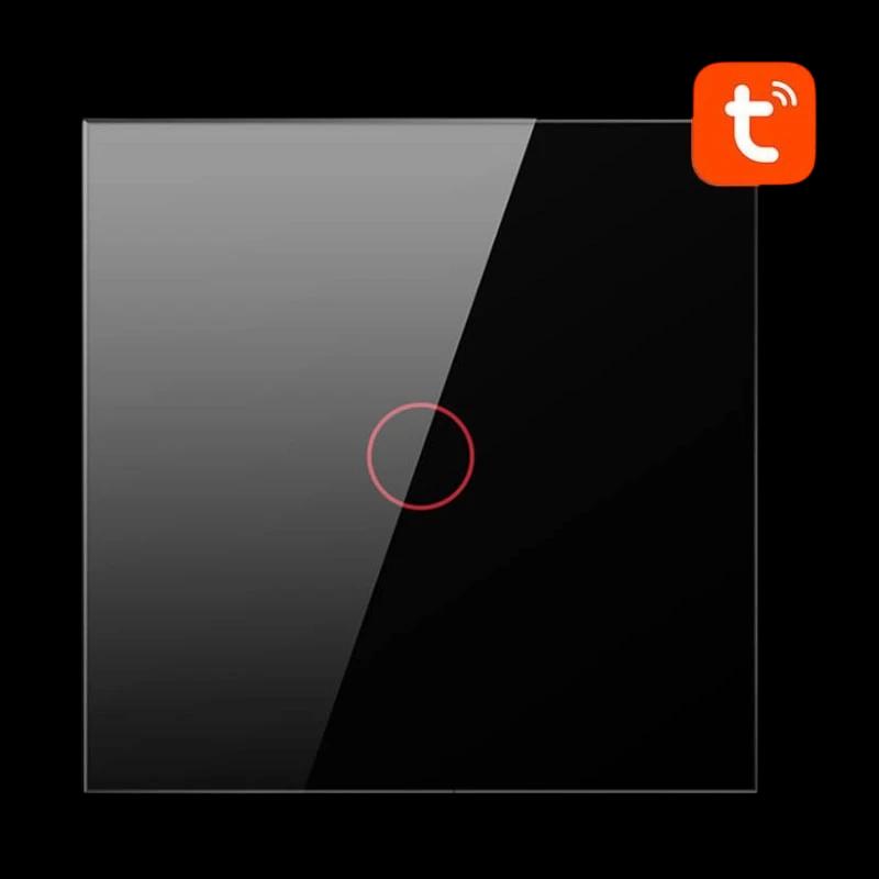 Avatto TS02-EU-B1 1 Botón WiFi Negro - Interruptor Táctil Inteligente