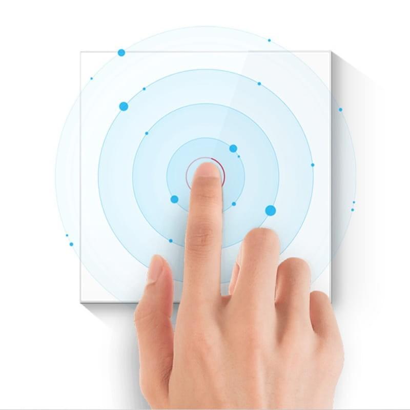 Avatto TS02-EU-W2 2 Botones WiFi Blanco - Interruptor Táctil Inteligente - botón táctil