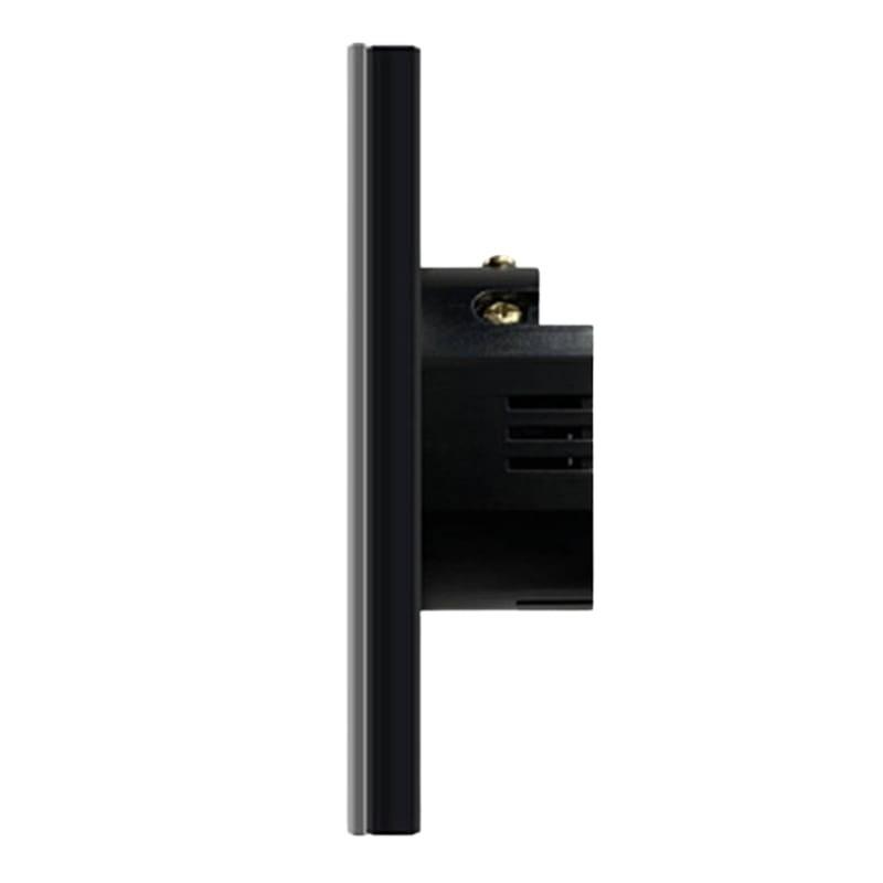 Avatto TS02-EU-W3 3 Botones WiFi Blanco - Interruptor Táctil Inteligente - vista lateral