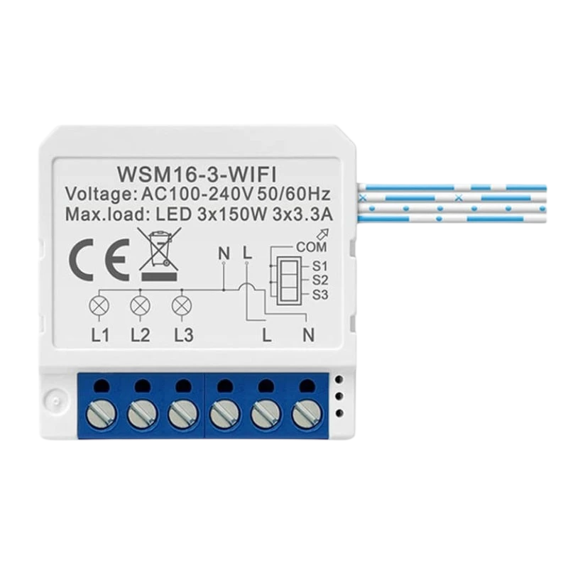 Avatto WSM16-W3 Blanc - Interrupteur intelligent WiFi