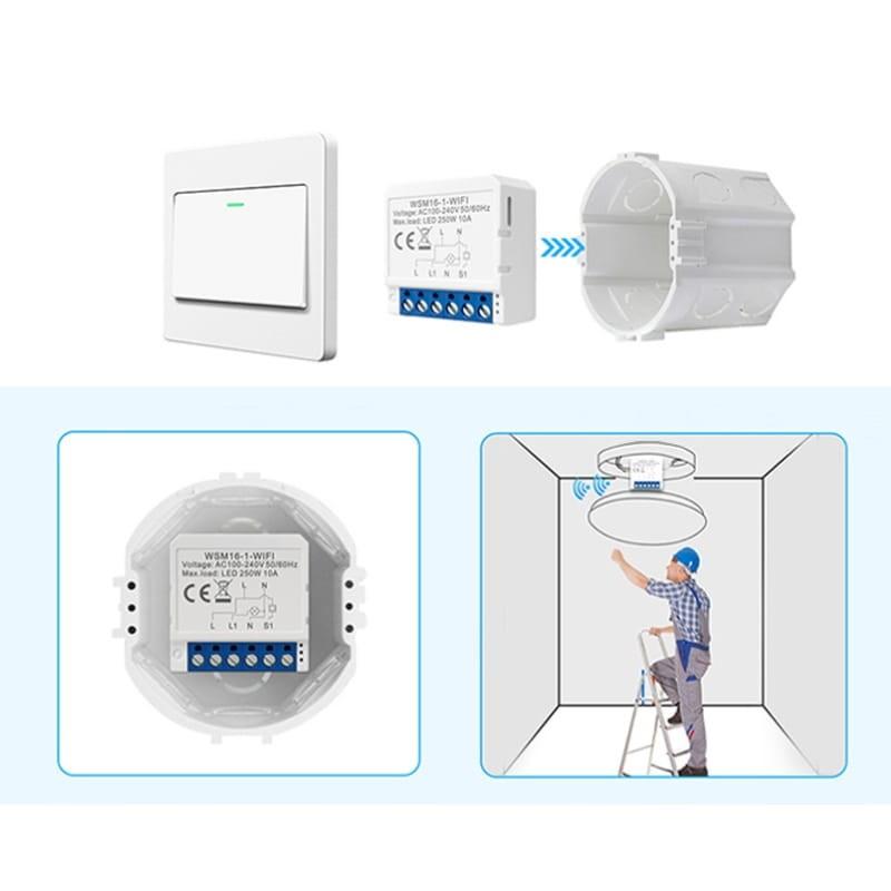 Avatto WSM16-W3 Blanc - Interrupteur intelligent WiFi - installation
