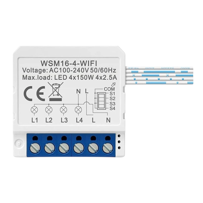 Avatto WSM16-W4 Branco - Interruptor Inteligente WiFi