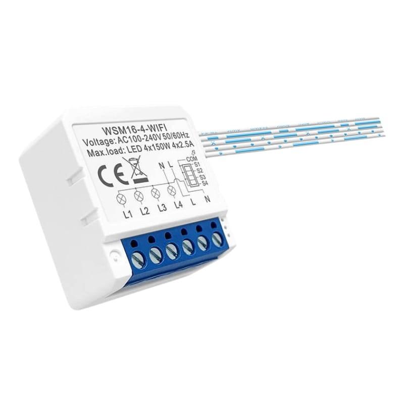 Avatto WSM16-W4 Branco - Interruptor Inteligente WiFi - vista lateral