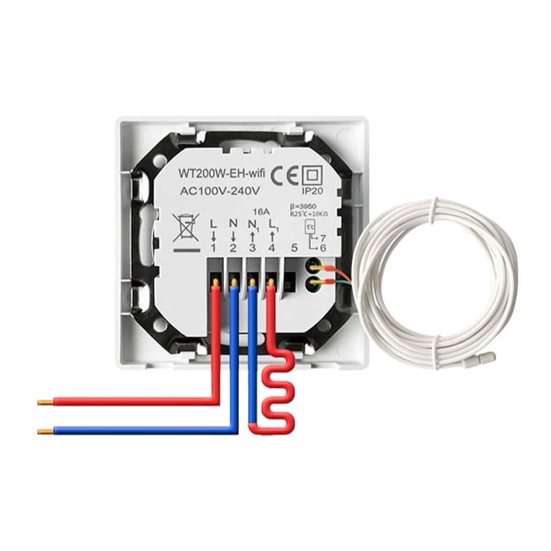 Avatto WT200-16A-W WiFi Branco - Termostato Inteligente - ligação