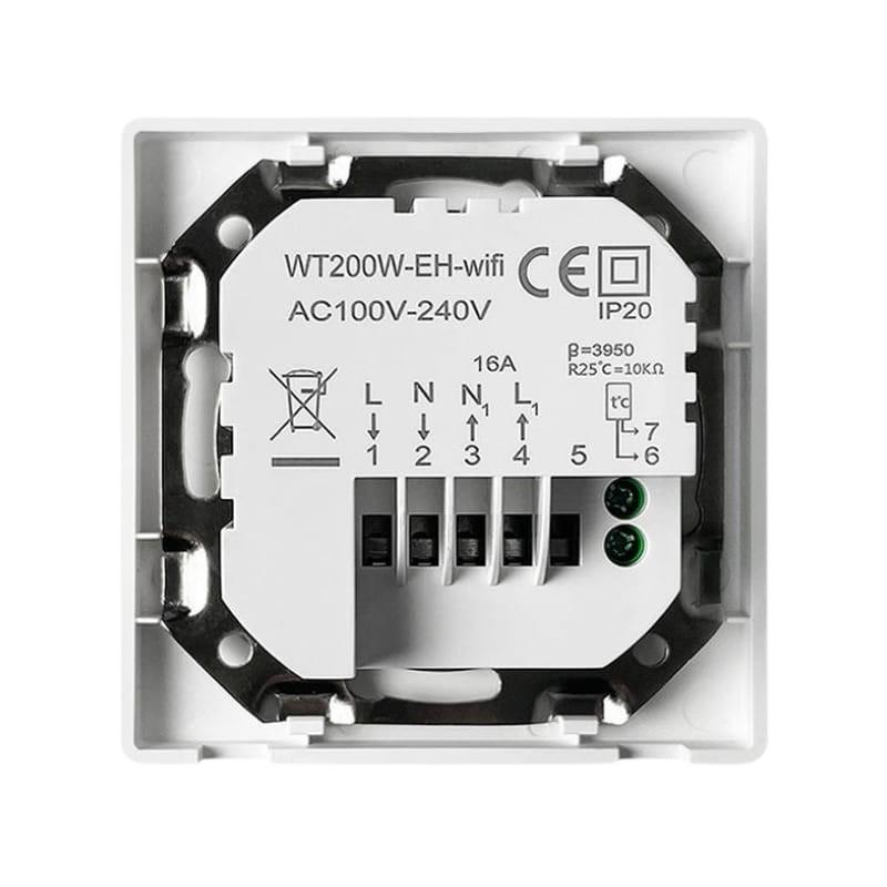 Avatto WT200-BH-3A-W WiFi Branco - Termostato Inteligente - vista traseira