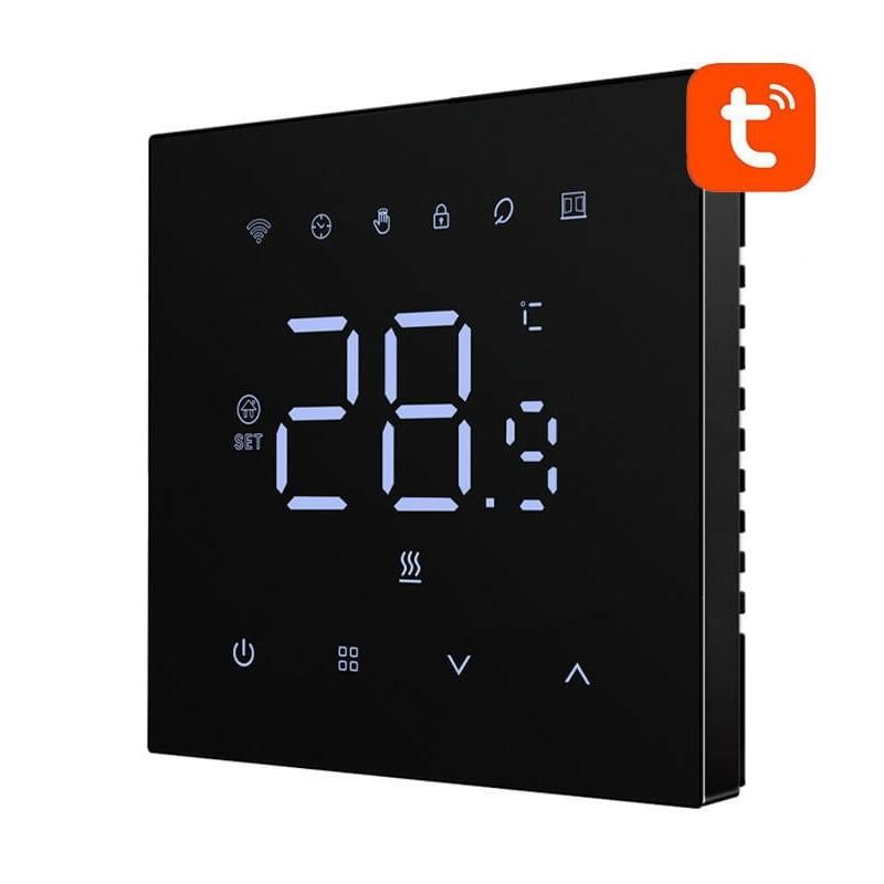 Avatto WT410-BH-3A-B WiFi Negro - Termostato Inteligente - vista a 45 grados