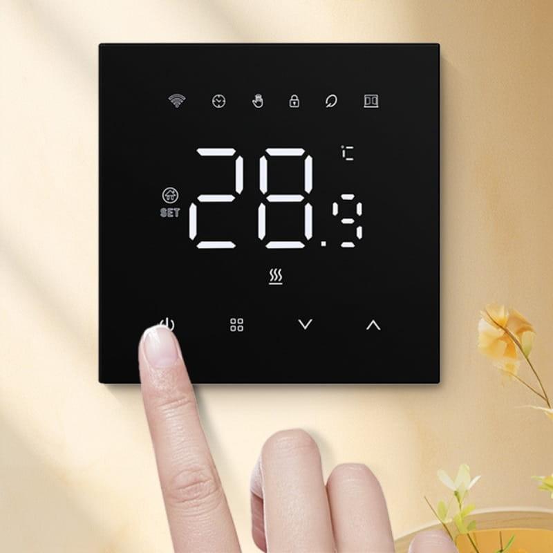Avatto WT410-BH-3A-B WiFi Negro - Termostato Inteligente - pantalla inteligente
