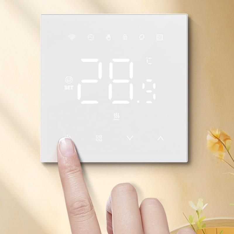 Avatto WT410-BH-3A-W WiFi Blanc - Thermostat intelligent - écran LED