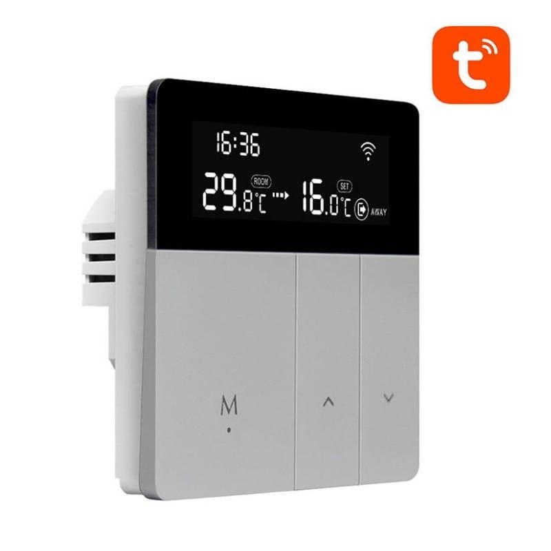 Avatto WT50-WH-3A WiFi Cinzento - Termostato Inteligente -Vista a 45 graus