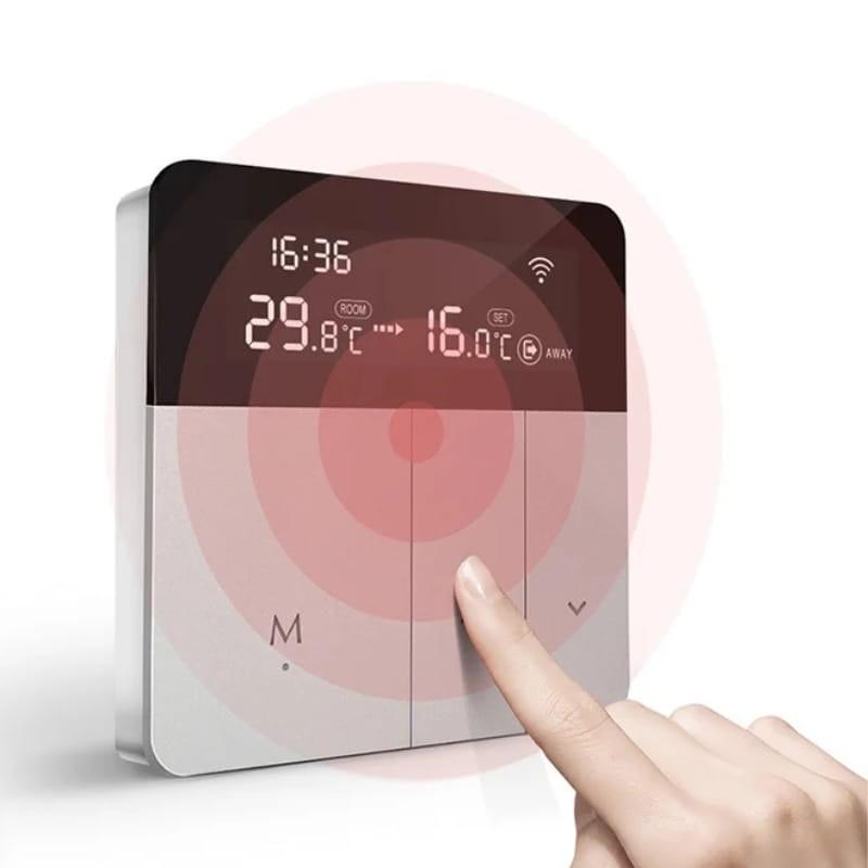 Avatto WT50-WH-3A WiFi Cinzento - Termostato Inteligente - painel de controlo