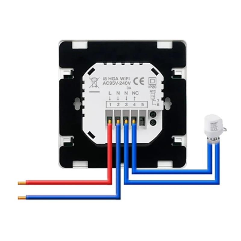 Avatto WT50-WH-3A WiFi Cinzento - Termostato Inteligente - ligação