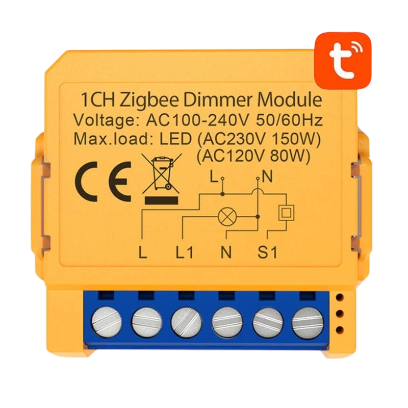 Avatto ZDMS16-2 Naranja - Switch Inteligente ZigBee