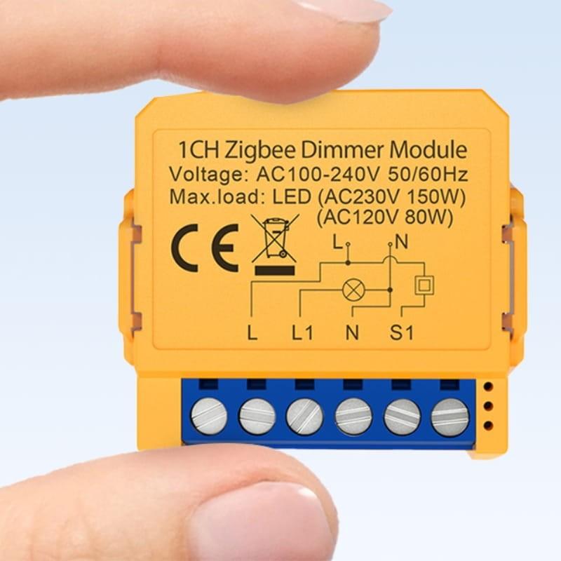 Avatto ZDMS16-2 Naranja - Switch Inteligente ZigBee - tamaño compacto