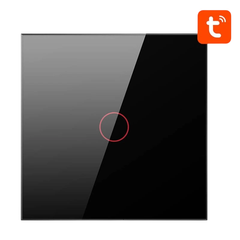 Avatto ZTS02-EU-B1 1 Botón ZigBee Negro - Interruptor Táctil Inteligente