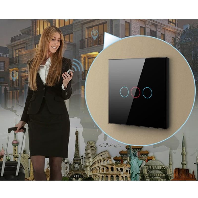 Avatto ZTS02-EU-W2 2 boutons ZigBee Blanc - Interrupteur tactile intelligent - Connectivité ZigBee