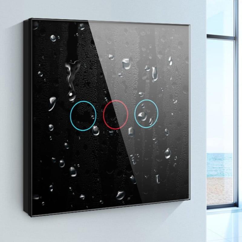 Avatto ZTS02-EU-W3 3 Botones ZigBee Blanco - Interruptor Táctil Inteligente - diseño resistente a la humedad