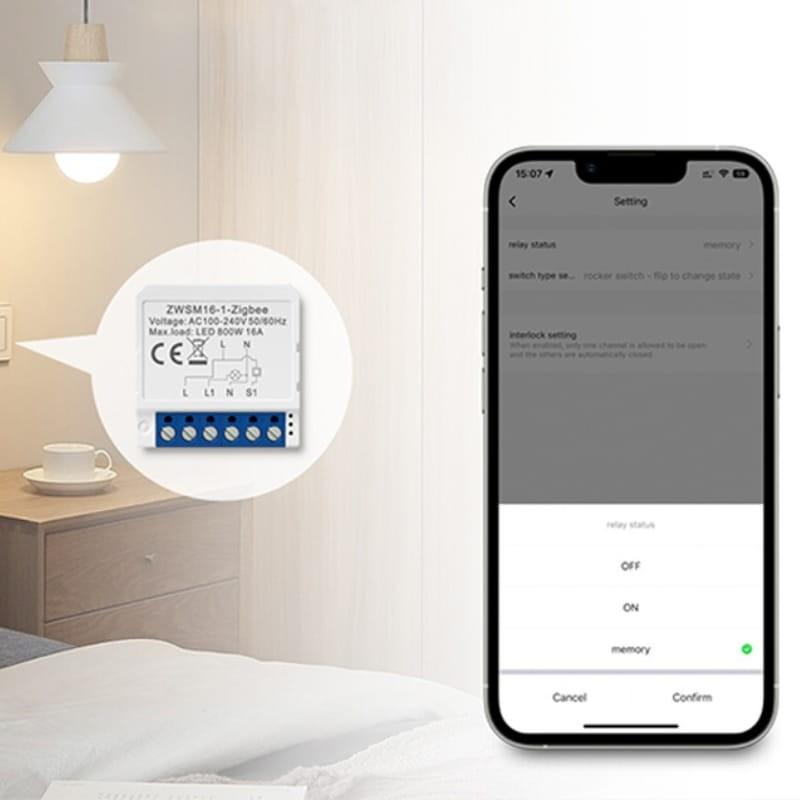 Avatto ZWSM16-W1 Blanc - Interrupteur intelligent ZigBee - application compatible