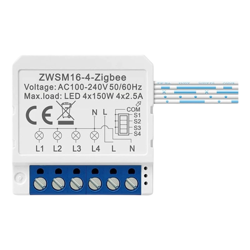 Avatto ZWSM16-W4 Branco - Interruptor inteligente ZigBee