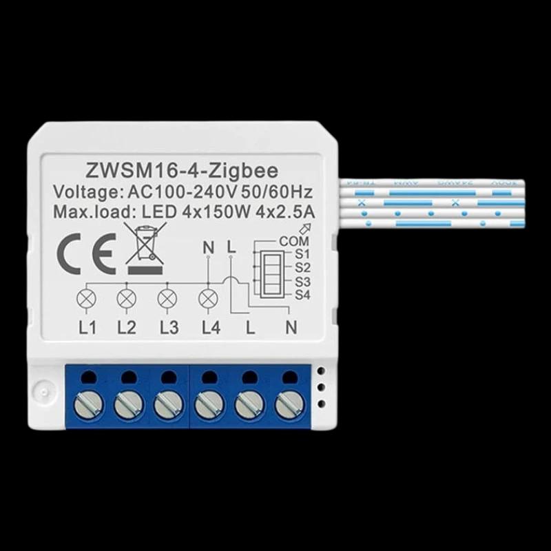 Avatto ZWSM16-W4 Branco - Interruptor inteligente ZigBee