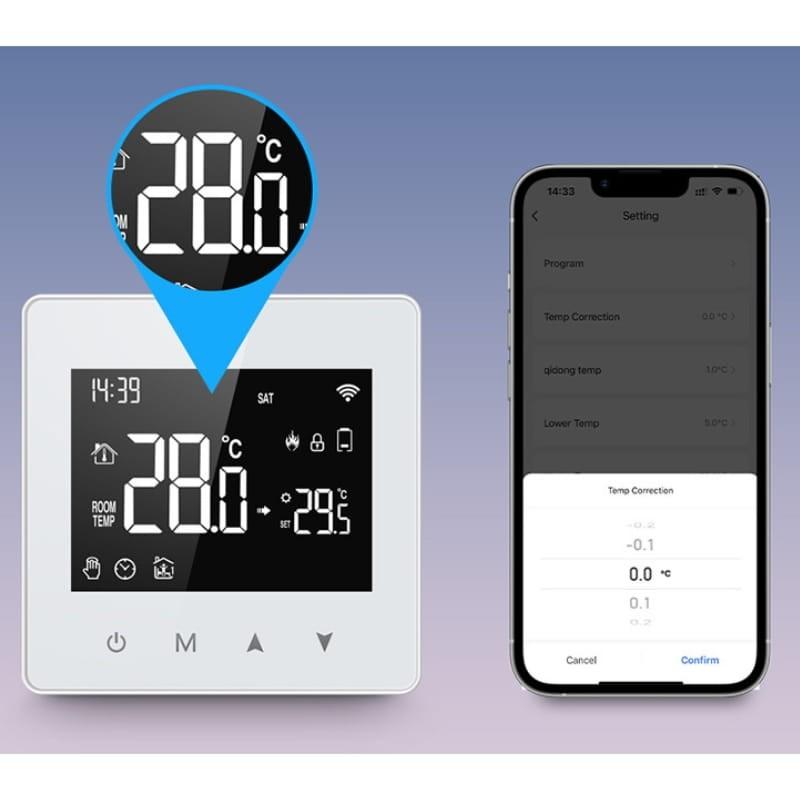 Avatto WT198 WiFi Blanco - Termostato Inteligente - sensor de temperatura