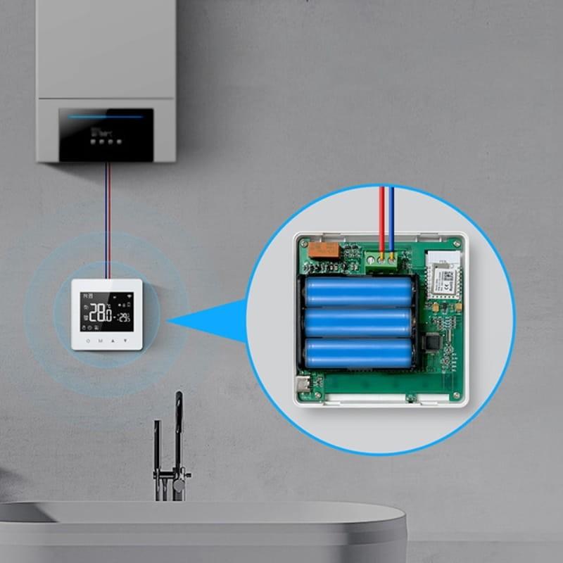 Avatto WT198 WiFi Blanco - Termostato Inteligente - baterías