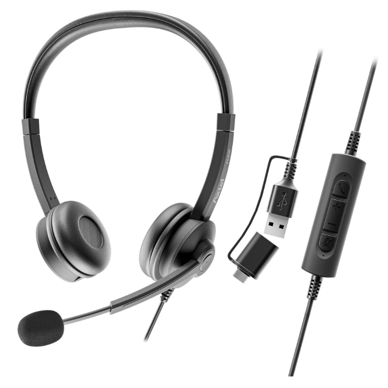 Axtel Flow - Écouteurs avec microphone - Connecteur USB-A/C