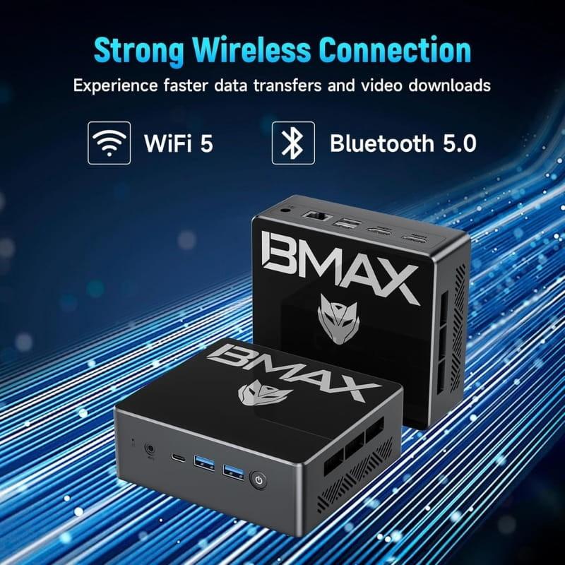 BMAX MaxMini B4 Turbo Intel N150/16Go/512Go/W11 - connectivité sans fil
