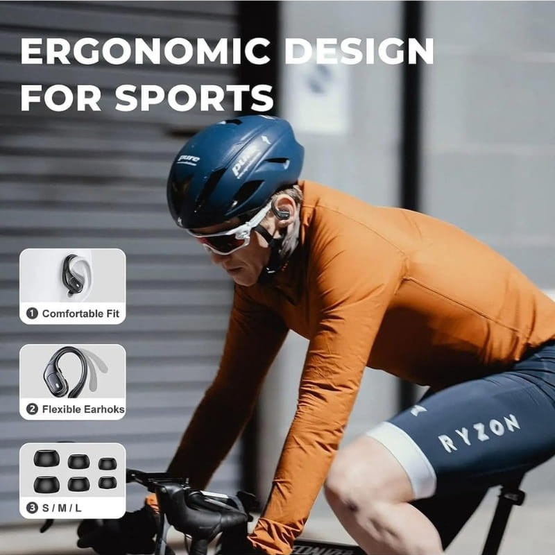 BSF BX28 Negro - Auriculares Bluetooth - diseño deportivo