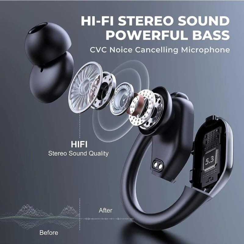 BSF BX28 Negro - Auriculares Bluetooth - audio HI-FI
