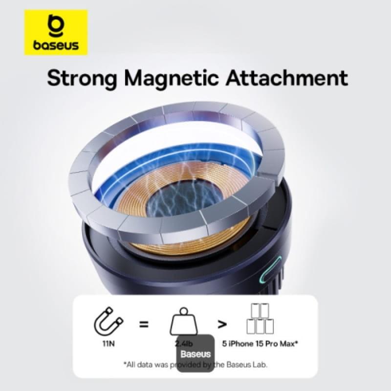 Baseus MagPro Qi2 15W - Chargeur magnétique pour voiture - réglage magnétique