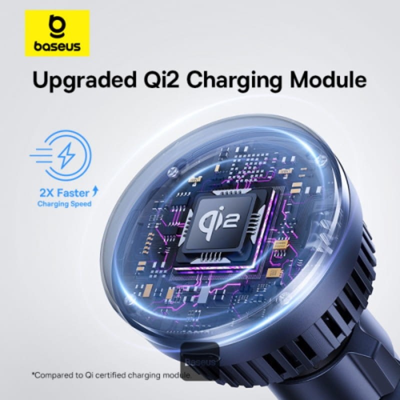 Baseus MagPro Qi2 15W - Chargeur magnétique pour voiture - technologie de chargement